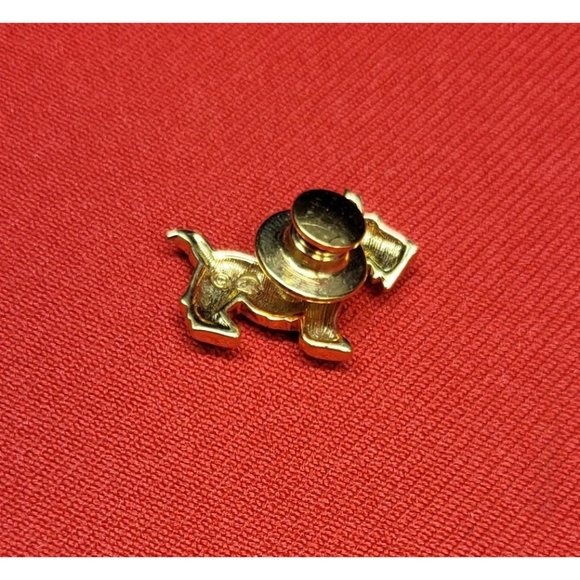 Swarovski Scotty Dog Pave Crystal Green Eye Scottish Terrier Pin Tie Tack Lapel - Picture 5 of 12